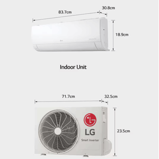 Split LG S4U-Q12JAQAL - 12000 BTU - (Dual Inverter)