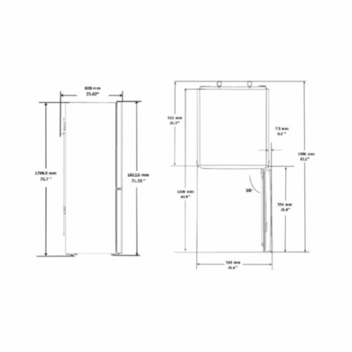 Réfrigérateur combiné Beko RCSA330K30SN - 300 L