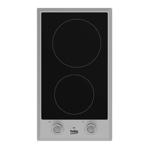 Plaque de cuisson électrique Beko HDCC32200X - 2 foyers- 2900W (Vitrocéramique - Encastrable)