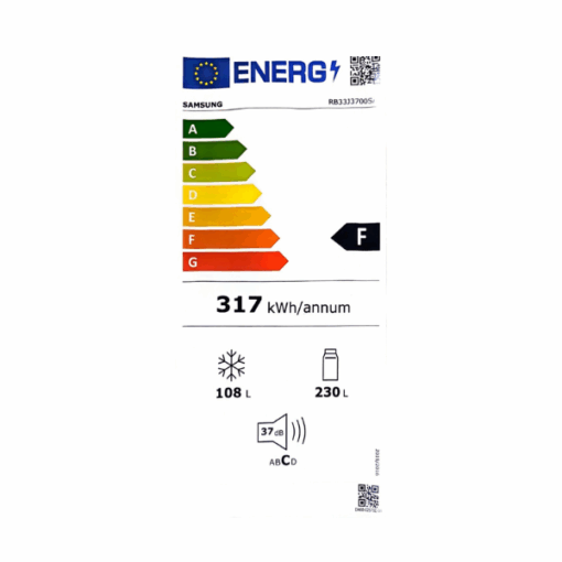 Réfrigérateur combiné Samsung RB33J3700SA - 338 L - 3T