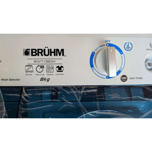 Machine à laver semi-automatique BRUHM- BWT-080H - 8KG