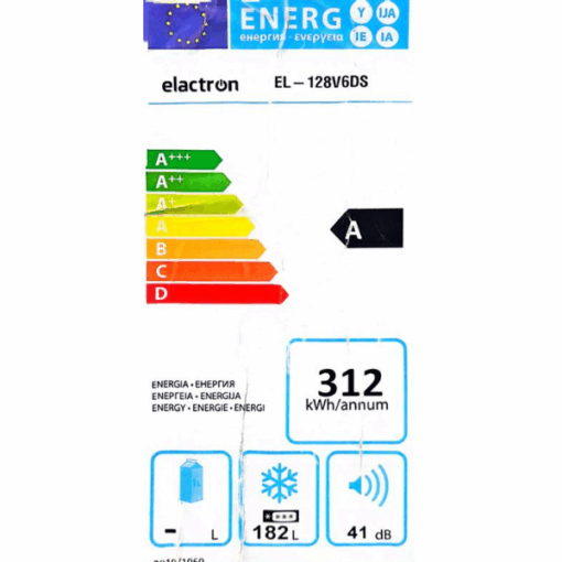 Congélateur Vertical ELACTRON EL 128 182L-6T