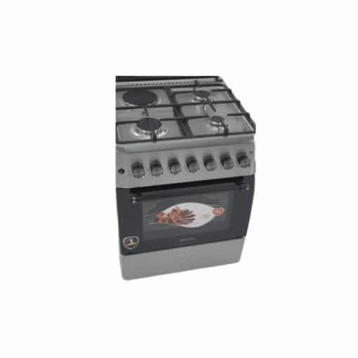Cuisinière Mixte ELACTRON EL-6031-60x60 (3 feux à gaz et 1 foyer électrique )- four à gaz