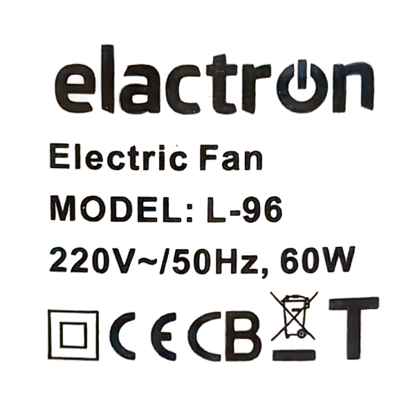 Ventilateur Sur Pied Elactron L-96 - 18 Pouces (Blanc) avec Télécommande Ventilateur Sur Pied Elactron L-96 - 18 Pouces (Blanc) avec Télécommande