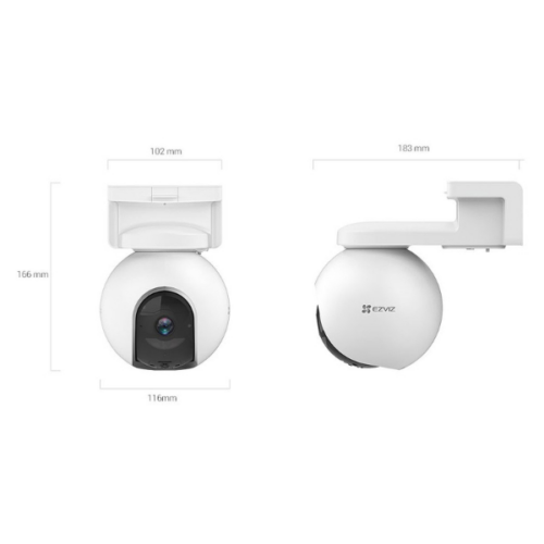 Caméra de Surveillance Extérieure 4G EZVIZ CS-EB8 2K (3MP) – Batterie Longue Durée, Vision Nocturne Couleur
