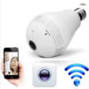 Caméra Ampoule FOSVISION RS-CCTV380 / VR-V13-B – WiFi, Vue Panoramique & Vision Nocturne