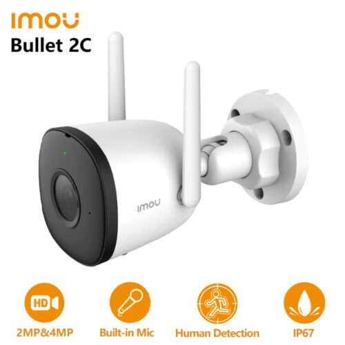 Caméra de Surveillance Extérieure Imou Bullet2C 2MP IPC-F22P– Vision Nocturne & Détection Humaine