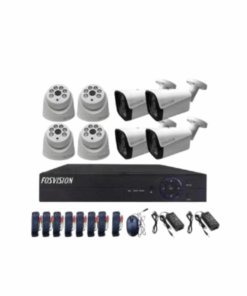 Kit Vidéosurveillance Fosvision RS-CCTVKIT8 – 8 Caméras Analogiques avec DVR 8CH & Câblage Complet