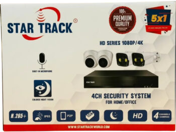 Kit de Vidéosurveillance -Star Track 4CH-KIT4 STKX10844W-21 ( Avec Fil)