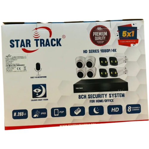 Kit de Vidéosurveillance -Star Track 8CH-STKX10844W-21 ( Avec Fil)