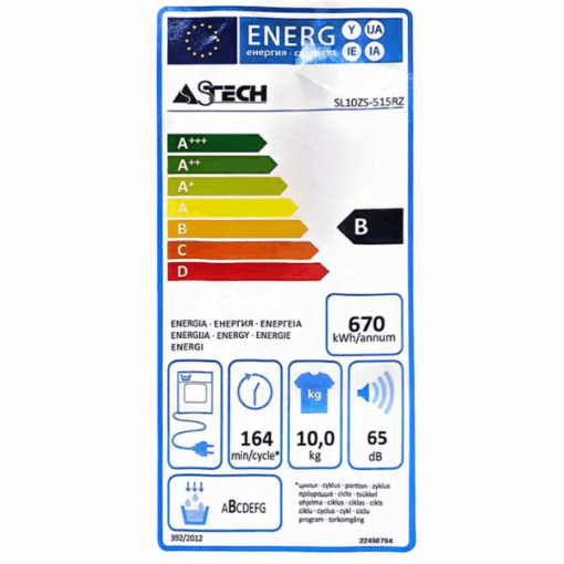 Sèche-linge Astech SL10ZS-515 - 10 kg(Par Condensation)
