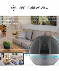 EZVIZ C6W – Caméra IP Wi-Fi Panoramique Intérieure 2K, Vision Nocturne, IA & Audio Bidirectionnel