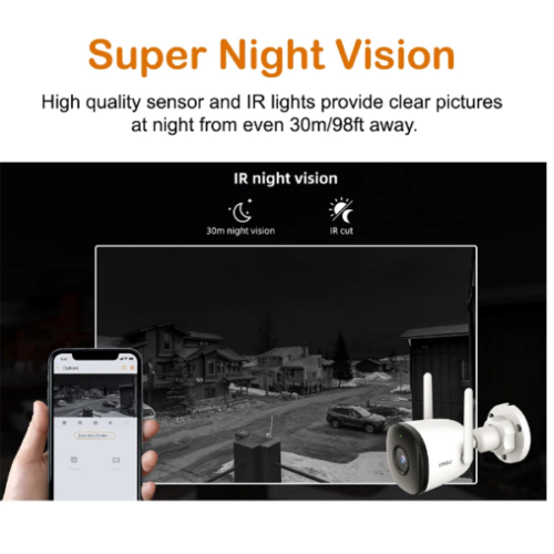 Caméra de Surveillance Extérieure Imou Bullet2C 2MP IPC-F22P– Vision Nocturne & Détection Humaine