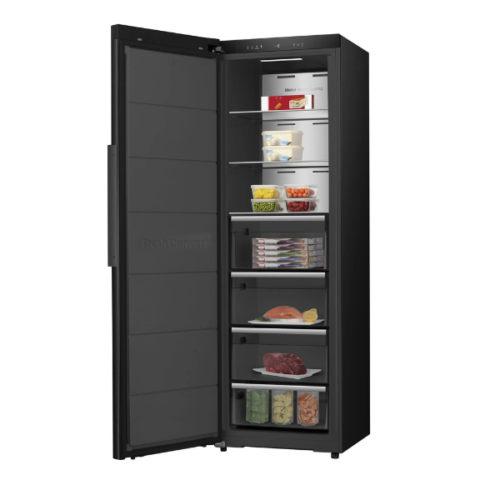 Congélateur Vertical Hisense FT5K310GSFC – 312L, 4 tiroirs,  No Frost, Inverter, Connecté WiFi & FreshFit