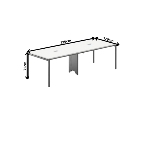 Table de bureau  avec Gestion de Câbles OZ-3506-32