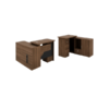 Bureau de Direction avec Rangements Intégrés OZ-EDK03-18