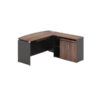 Bureau de Direction en L Design Courbé avec Rangement OZ-13EX03A-16