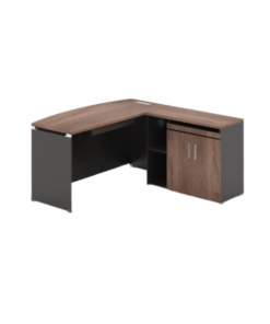 Bureau de Direction en L Design Courbé avec Rangement OZ-13EX03A-16