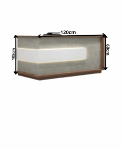 Comptoir de Réception Lumineux à Encadrement Bois OZ-8312-12