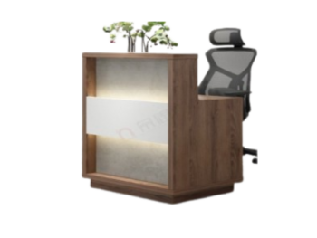 Comptoir de Réception Lumineux en Bois Moderne OZ-8312-10