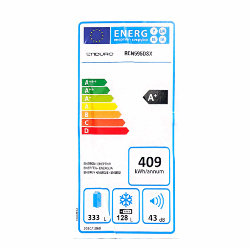 Réfrigérateur Combiné Congélation Bas ENDURO-RCN595DSX-595L 3T Nofrost A++