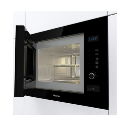 Micro-ondes Encastrable Hisense HB25MOBX7G – 25L, (Grill Quartz, Écran LED Noir)