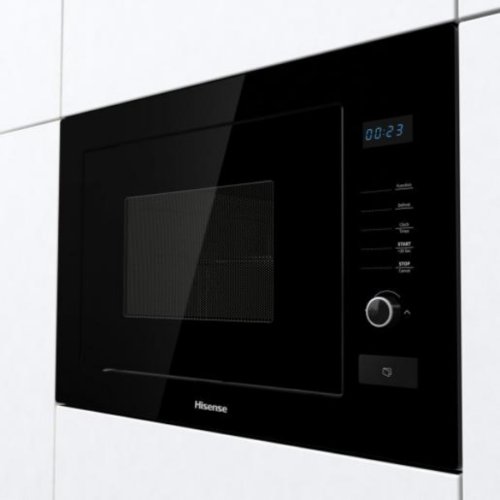 Micro-ondes Encastrable Hisense HB25MOBX7G – 25L, (Grill Quartz, Écran LED Noir)