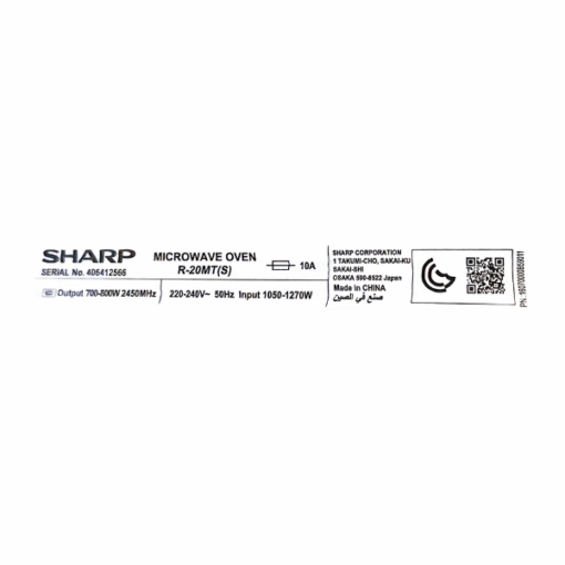 Micro-ondes Sharp R20MT 20 litres