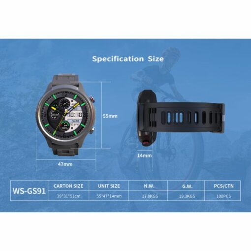 Montre Connectée WSTER WS-GS91 - Appels Bluetooth et Suivi d'Activités