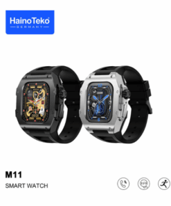 Montre Connectée HainoTeko  M11 - Appels Bluetooth, Boîtier Métal et Suivi de Santé