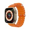 Montre Connectée WSTER WS-GS8 - Écran 2.2" et Appels Bluetooth - Orange et Noir