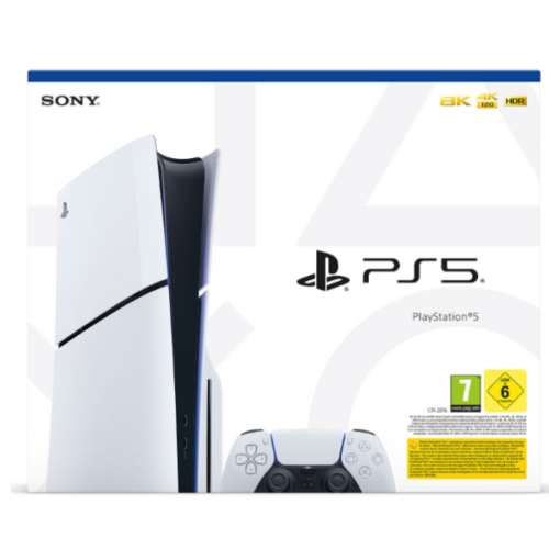 Console Sony PlayStation 5 Slim – SSD 1 To, Lecteur Blu-ray, 4K/8K HDR, Ray Tracing, Audio 3D, Manette DualSense