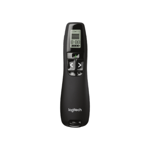 Logitech R800 – Pointeur Laser Vert Professionnel, Présentateur Sans Fil, Écran LCD, Portée 30m