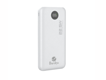 Power Bank-Baraka BRK-PB22 Blanc (10000MAH) (Haute Capacité pour Smartphones et Tablettes)