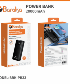 Power Bank-Baraka BRK-PB33 Noir (20000mAh)
