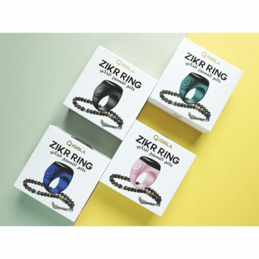 Anneau Intelligent iQIBLA Zikr Ring Noor (N01) - Compteur de Tasbih et Rappels de Prière