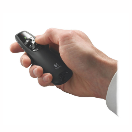 Logitech R400 – Pointeur Laser Sans Fil, Présentateur USB, Portée 15m, Compatible Windows