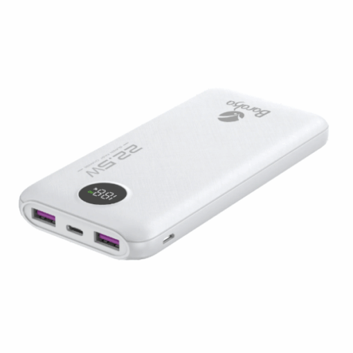 Power Bank-Baraka BRK-PB22 Blanc (10000MAH) (Haute Capacité pour Smartphones et Tablettes)