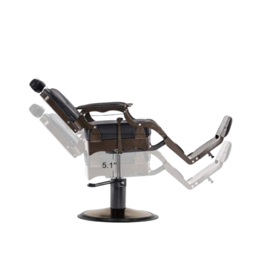 Chaise Coiffeur RS-BC8754 Noir – Fauteuil professionnel moderne, réglable et ultra confortable