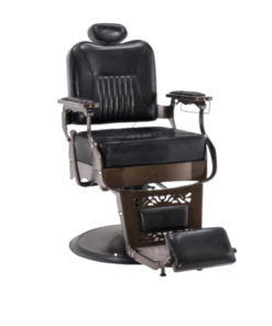Chaise Coiffeur RS-BC8754 Noir – Fauteuil professionnel moderne, réglable et ultra confortable