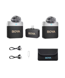 BOYA BY‑M1V6 – Micro-cravate sans fil omnidirectionnel pour 2 personnes