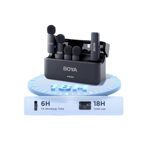 BOYA OMIC‑D – Micro cravate sans fil Lightning pour 2 personnes, réduction de bruit intelligente
