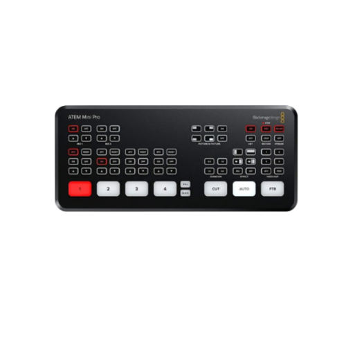Blackmagic ATEM Mini Pro – Mélangeur HDMI 4 Entrées avec Streaming Ethernet & Enregistrement USB