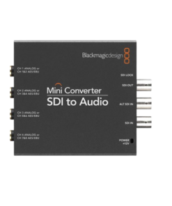 Blackmagic Mini Converter SDI to Audio – Extraction Audio Analogique ou AES/EBU depuis Signal SDI