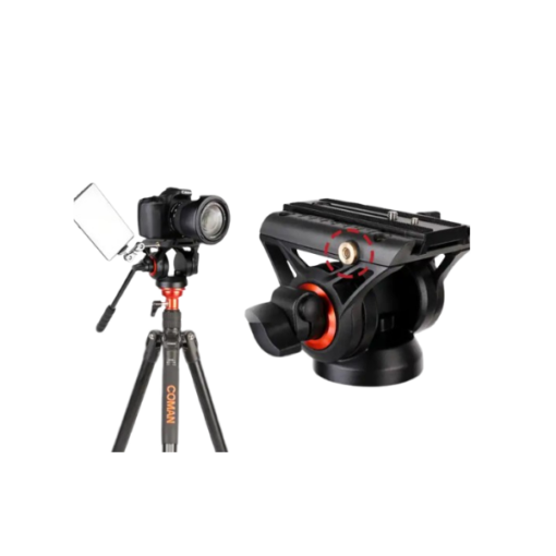 Trépied Caméra-COMAN DF06Q5S – (Charge 8 kg)