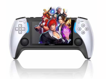 Console Portable Project X – Écran IPS, 2000+ Jeux Rétro, HDMI, Haut-Parleurs Stéréo, Recharge USB