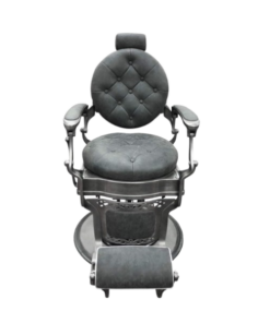 CHAISE DE BARBIER RS-BC8799QH – Fauteuil professionnel gris, confort mémoire de forme et structure inox