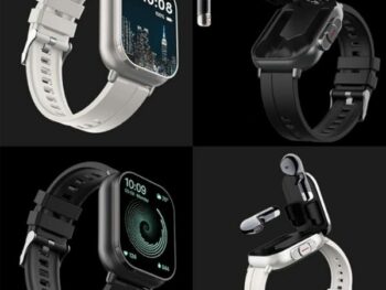 Montre Connectée 2-en-1 avec Écouteurs Bluetooth Intégrés – Écran HD 2.01", Suivi Santé & Sports, Étanche IP67
