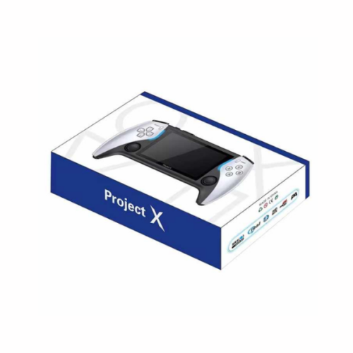 Console Portable Project X – Écran IPS, 2000+ Jeux Rétro, HDMI, Haut-Parleurs Stéréo, Recharge USB
