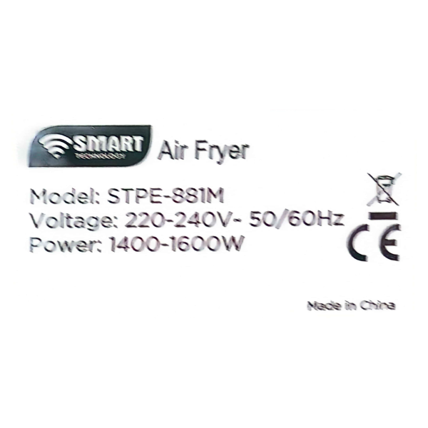 Air fryers-Friteuse à air Smart technology STPE881M 5,5L1300W Air fryers-Friteuse à air Smart technology STPE881M 5,5L1300W